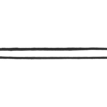 Baumwollkordel doppelt gewebt Ø 3mm Schwarz